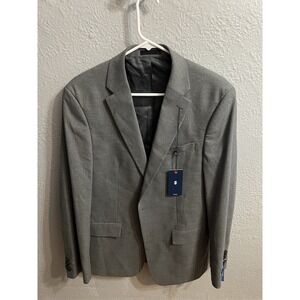 Izod Mens Gray 2 Button Sport Coat Blazer Jacket Size‎ 40L